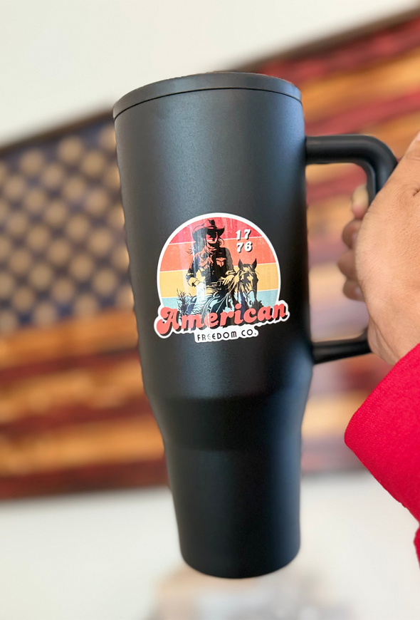 American Freedom Co. Sunset Cowgirl Sticker