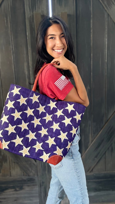 Handmade Raffia Tote Bag