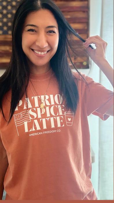 Patriot Spice Latte Tee Shirt *Made to Order: Delivery in 2 Weeks*