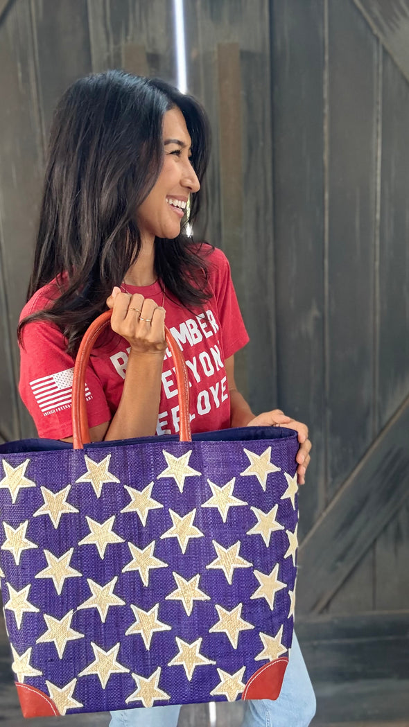 Handmade Raffia Tote Bag