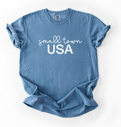 Small Town USA Tee (Jean Blue)