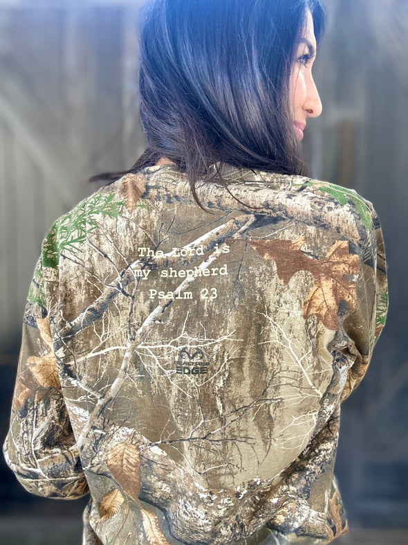 Realtree Edge Longsleeve Pocket Camo Psalm 23