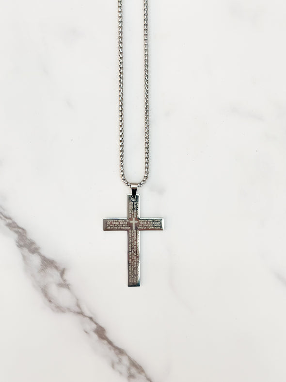 Men's OUR FATHER Cross Necklace