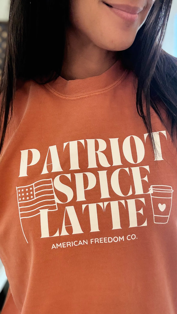 Patriot Spice Latte Tee Shirt *Made to Order: Delivery in 2 Weeks*