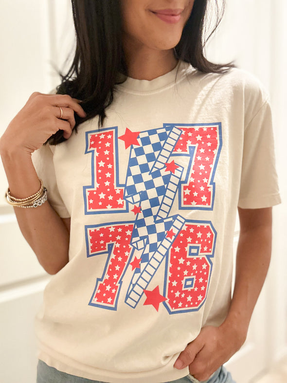 Retro 1776 Tee (Ivory)