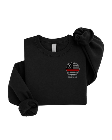 Psalm 91 *SPECIAL EDITION* Thin Red Line Crewneck Sweatshirt PRE ORDER