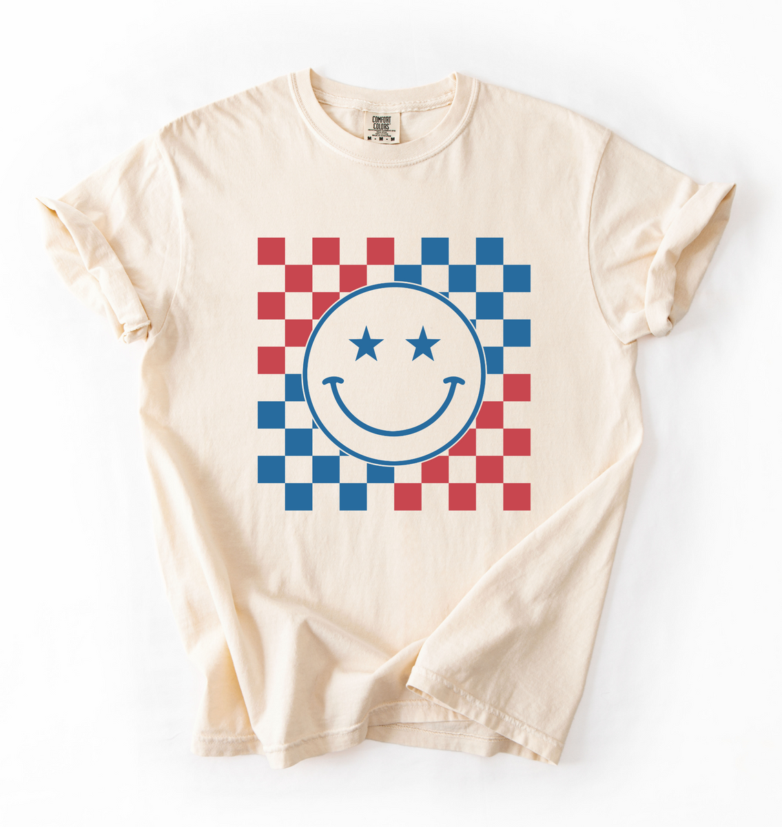 Patriotic Smiley Face (Ivory) – American Freedom Company