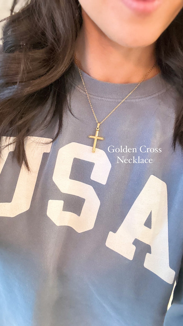 Golden Cross Necklace