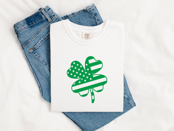 Special Edition Pre Order! American Flag Clover Tee Shirt