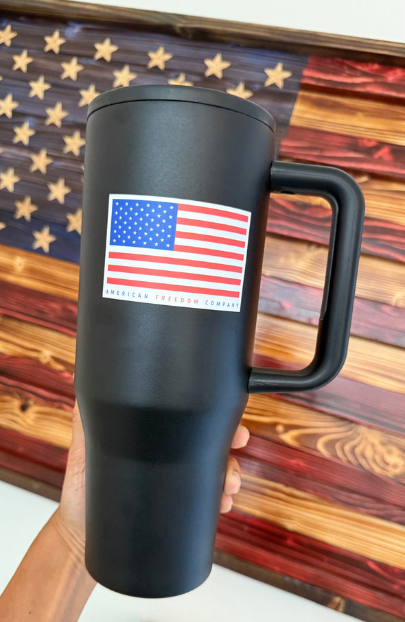 American Flag Sticker