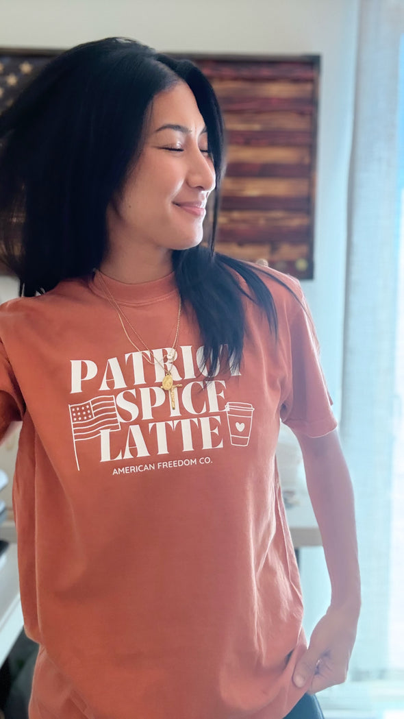 Patriot Spice Latte Tee Shirt *Made to Order: Delivery in 2 Weeks*