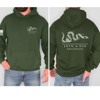 Join or Die Hoodie (Pre Order, Made to Order 2 Weeks)
