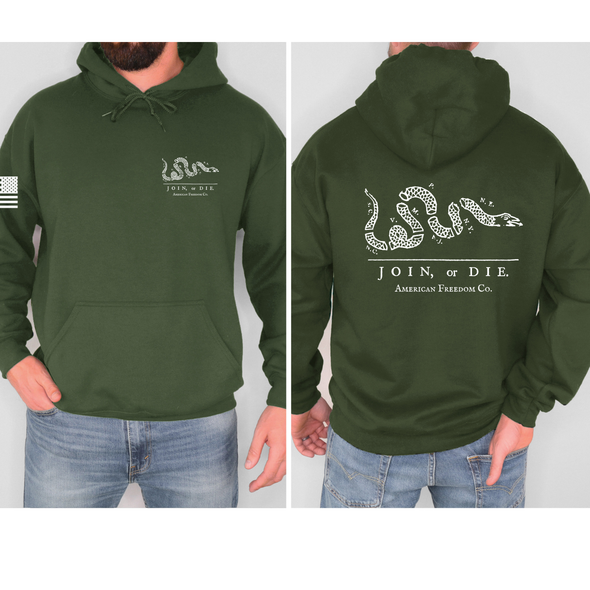 Join or Die Hoodie (Pre Order, Made to Order 2 Weeks)