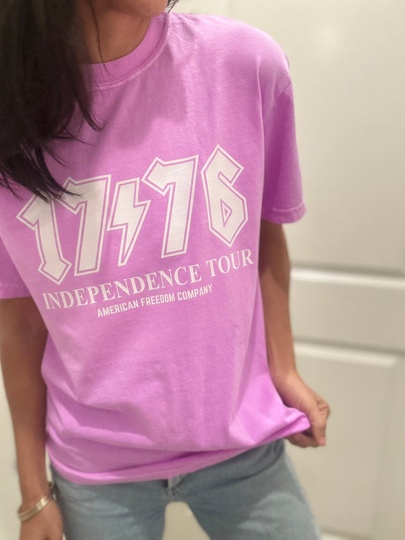 Bright Purple 1776 Band Tee