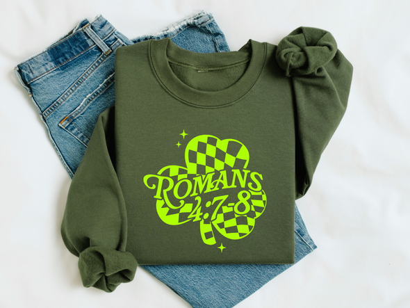 Special Edition Pre Order! Romans 4 Clover Sweatshirt