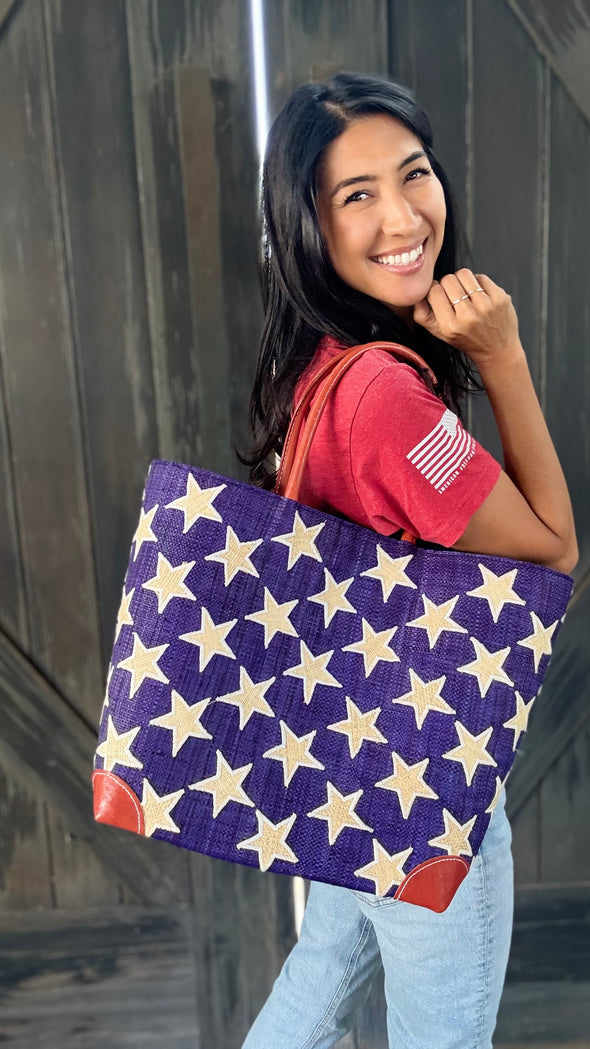 Handmade Raffia Tote Bag