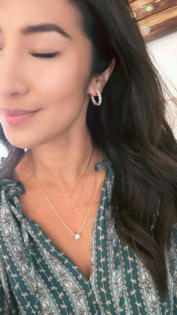 Radiance Inside Out Hoop Earrings, Yellow Gold