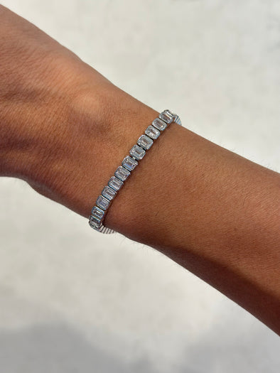 Liberty Tennis Bracelet, White Gold