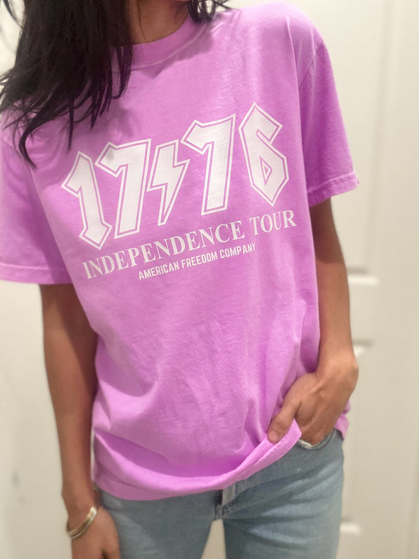 Bright Purple 1776 Band Tee