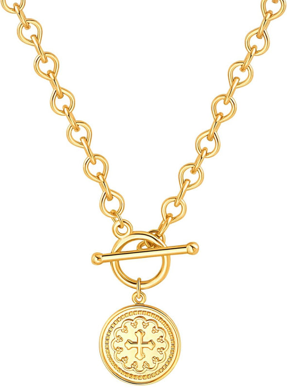 Crusade Cross Necklace (18k gold plated) *MADE TO ORDER*