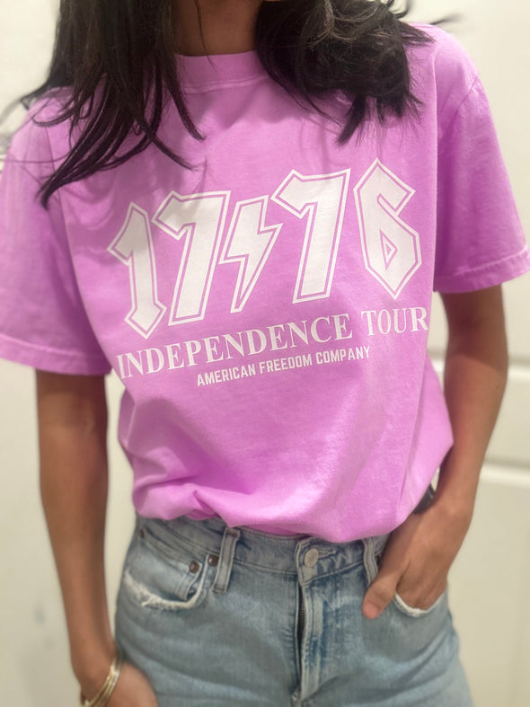 Bright Purple 1776 Band Tee