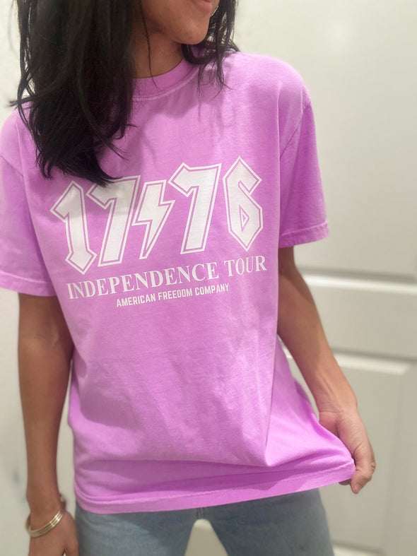 Bright Purple 1776 Band Tee