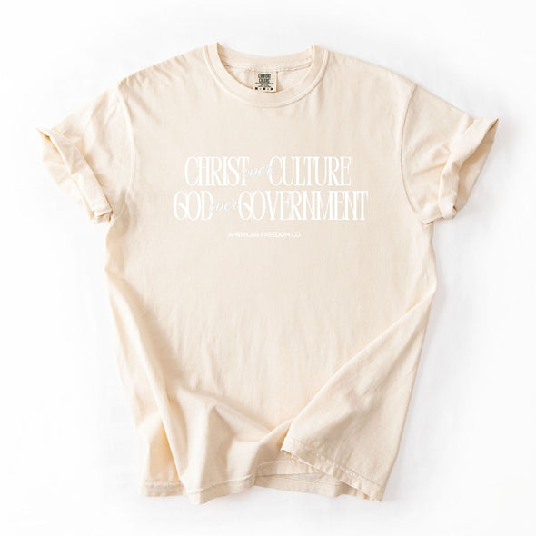 Christ Over Culture, God Over Gov. Tee