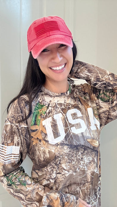 USA Realtree Edge Camo x Russell Athletic Performance Longsleeve