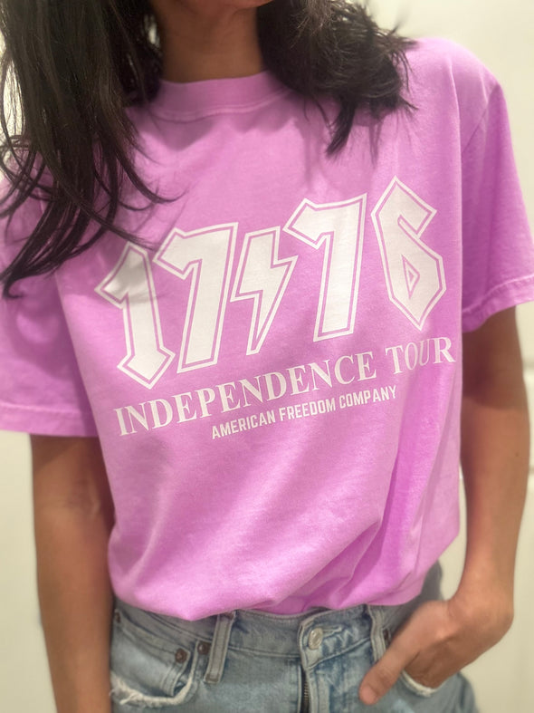 Bright Purple 1776 Band Tee