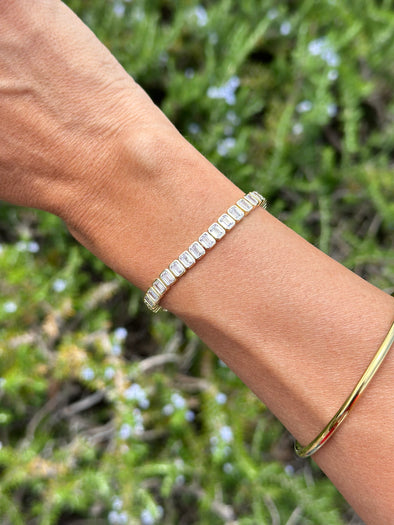 Liberty Tennis Bracelet, Yellow Gold
