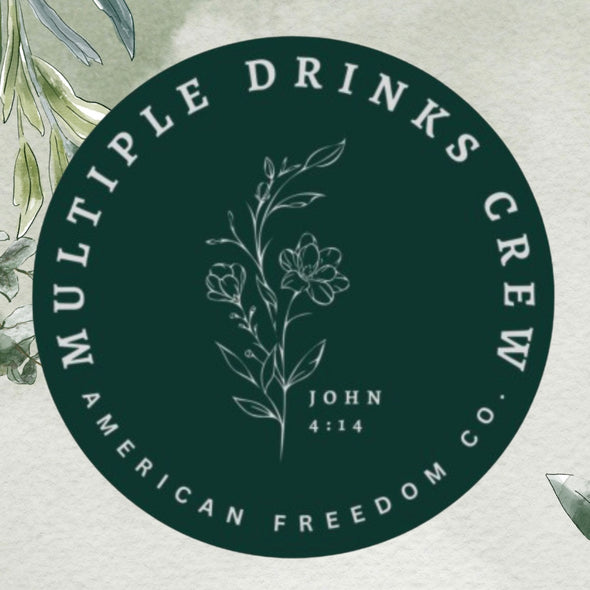 Multiple Drinks Crew Sticker