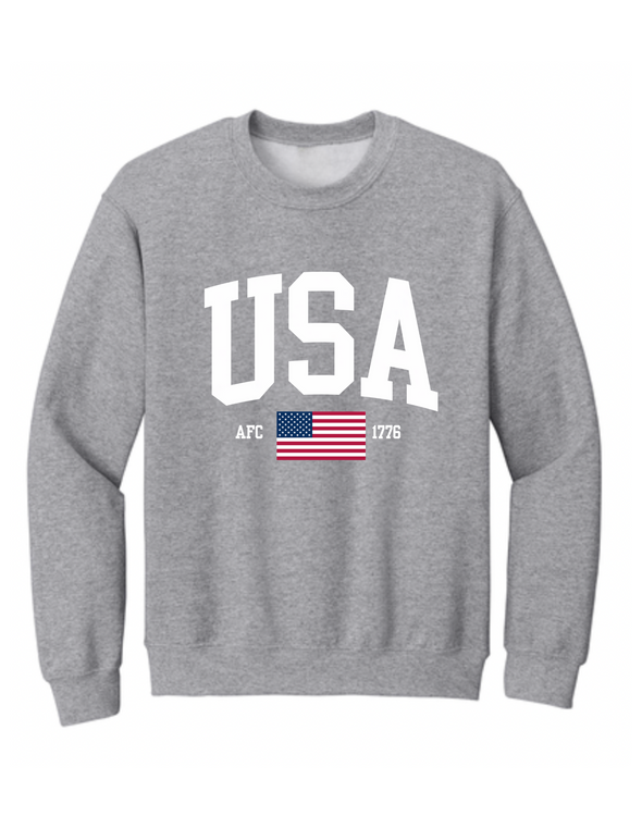 *PRE ORDER* USA Crewneck Tri Color Flag (shipping in 2 weeks)