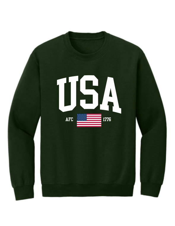 *PRE ORDER* USA Crewneck Tri Color Flag (shipping in 2 weeks)