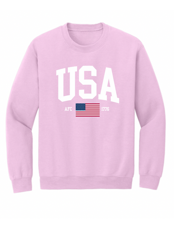 *PRE ORDER* USA Crewneck Tri Color Flag (shipping in 2 weeks)