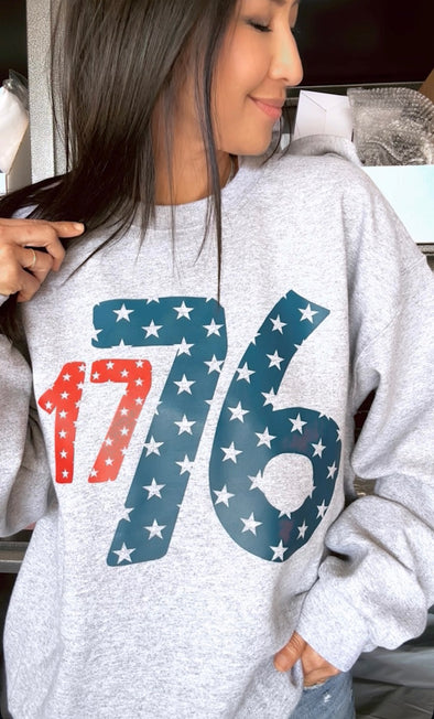 Darling 1776 Sweatshirt (Sport Grey)