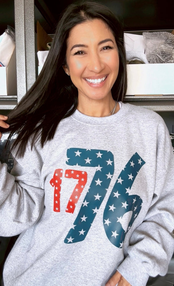 Darling 1776 Sweatshirt (Sport Grey)