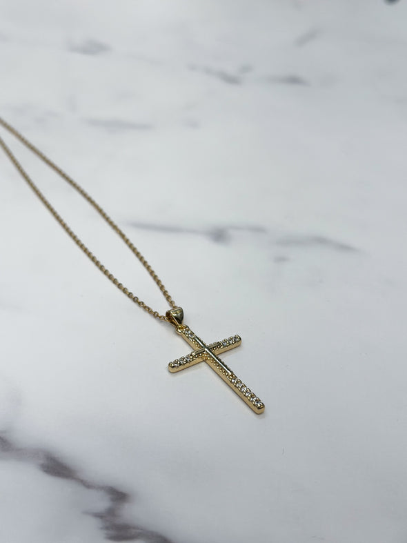 Long Cross Necklace