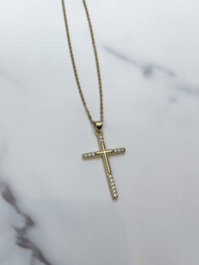 Long Cross Necklace