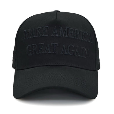 STEALTH Black on Black Make America Great Again Hat
