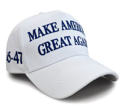 Navy on White Make America Great Again Hat