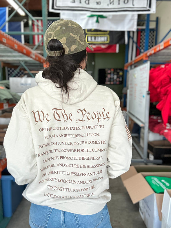 *PRE ORDER* We The People Hoodie (Sand)